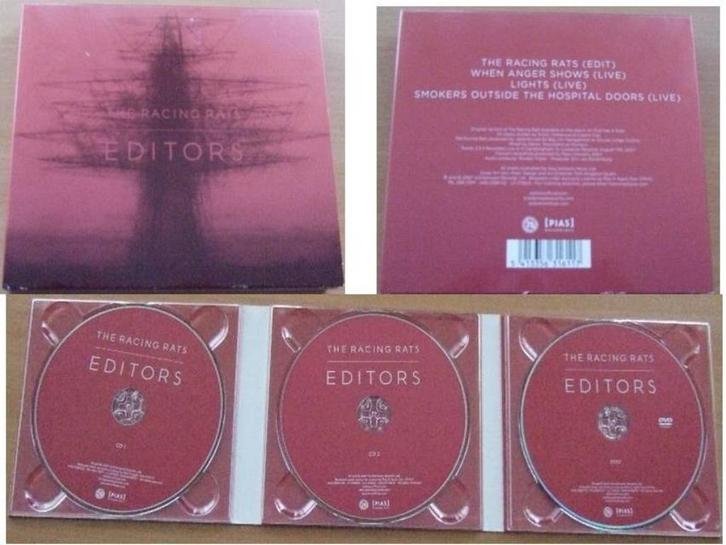 The Editors - racing rats 2cd/dvd - 3 voor 12 edition, Cd's en Dvd's, Cd's | Rock, Zo goed als nieuw, Alternative, Ophalen of Verzenden