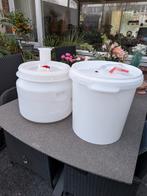 2 vergisting vaten a 30 liter, Ophalen, Gebruikt
