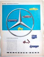 11 vintage advertenties Mercedes vrachtwagens 59-82 trucks, Ophalen of Verzenden, Zo goed als nieuw, Auto's