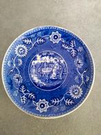 Oud schoteltje Teadrinker blauw, Antiek en Kunst, Antiek | Servies los, Ophalen of Verzenden