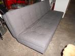 Slaapbank grijs, Ophalen, Gebruikt, Tweepersoons, 140 cm