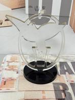 XL vogel acryl trofee rond transparant decoratie modern art, Ophalen of Verzenden, Dier