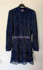 Feestjurk / Kerstjurk, blauw met glitter. Maat 158/164, Ophalen, Zo goed als nieuw, Meisje, Jurk of Rok