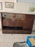 Dressoir vitrinekast wandmeubel vintage kast groot retro, Ophalen
