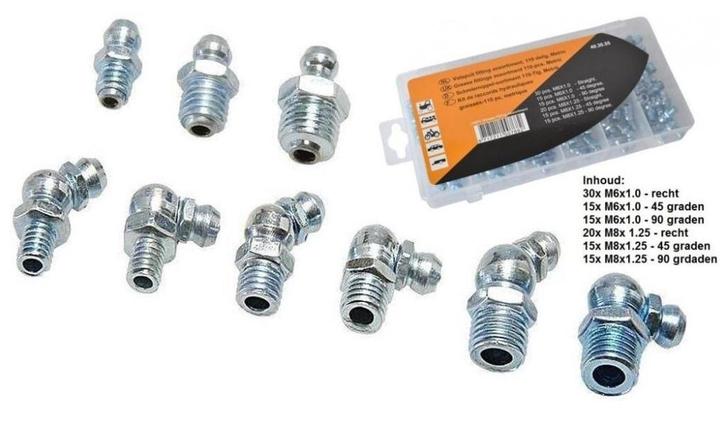 Smeernippels / Vetnippels (110 delig), Auto diversen, Overige Auto diversen, Verzenden