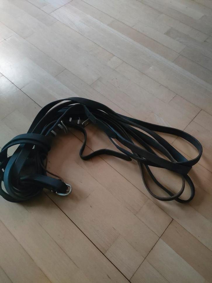 Mooie leren leidsels te koop, maat trekpaard, Dieren en Toebehoren, Paarden en Pony's | Hoofdstellen en Tuigage, Zo goed als nieuw