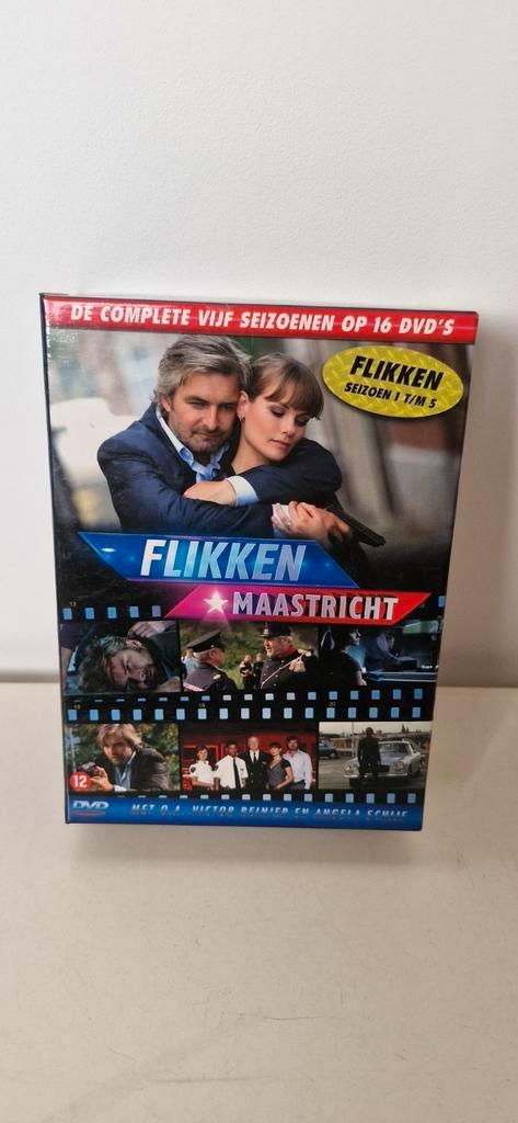 flikken Maastricht seizoen 1 t/m 5, Cd's en Dvd's, Dvd's | Tv en Series, Zo goed als nieuw, Actie en Avontuur, Boxset, Vanaf 12 jaar