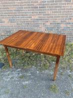 ‘60 Deens vintage design uittrektafel teak goede staat, Huis en Inrichting, Tafels | Eettafels, Gebruikt, 100 tot 150 cm, 50 tot 100 cm