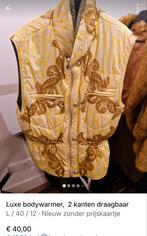 Luxe bodywarmer 2 kanten draagbaar /Versace style, Ophalen of Verzenden, Zo goed als nieuw, Maat 38/40 (M), Zwart