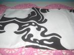 coupon zwart wit, 120 cm of meer, Wit, Nieuw, Ophalen of Verzenden
