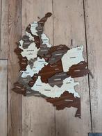 Houten Kaart van Colombia, Huis en Inrichting, Ophalen of Verzenden, Nieuw