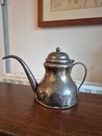 Verzilverde schenkkan met lange tuit., Antiek en Kunst, Ophalen of Verzenden