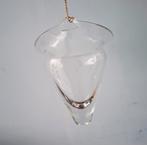 Vintage glazen hangende bloempot, Ophalen of Verzenden, Zo goed als nieuw, Glas, Minder dan 50 cm