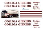 Vrachtauto decal 1:50 Gosliga Giekerk Bulk/Silo transport, Verzenden, Nieuw, Bus of Vrachtwagen, Overige merken