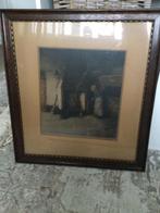 Mooie oude lijst met voorstelling, Antiek en Kunst, Kunst | Schilderijen | Klassiek, Ophalen