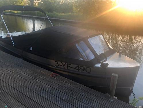 Van Vossen Tender 600 sloep incl. Trailer 2000kg, Watersport en Boten, Sloepen, Gebruikt, 30 tot 50 pk, 3 tot 6 meter, Buitenboordmotor