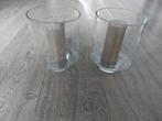 ZGAN: vazen/windlicht 2 stuks., Overige kleuren, Ophalen of Verzenden, Minder dan 50 cm, Glas