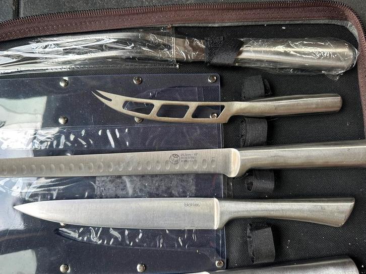 Roestvrijstalen Messen Set, Huis en Inrichting, Keuken | Bestek, Nieuw, Bestekset, Rvs of Chroom, Vaatwasserbestendig, Ophalen of Verzenden