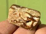 Chocolade calciet edelsteen broekzaksteen trommelsteen, Ophalen of Verzenden, Mineraal