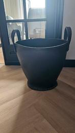 Grote zwarte bloempot van autobanden, Tuin en Terras, Ophalen of Verzenden, Rond, Minder dan 30 cm