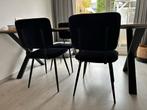Mooie zwarte eetkamerstoelen, Huis en Inrichting, Stoelen, Ophalen, Zwart, Zo goed als nieuw, Vier