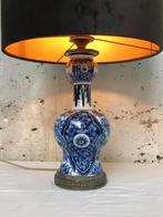 Blauwwitte tafellamp, Huis en Inrichting, Lampen | Tafellampen, Ophalen, Overige materialen, Zo goed als nieuw, Wit Delfts aardewerk