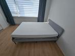 Gestoffeerd bed – IKEA SLATTUM, Ophalen, Gebruikt, Tweepersoons, 140 cm