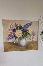 Stilleven op doek.Vintage.50 x 60 cm, Antiek en Kunst, Kunst | Schilderijen | Klassiek, Ophalen of Verzenden