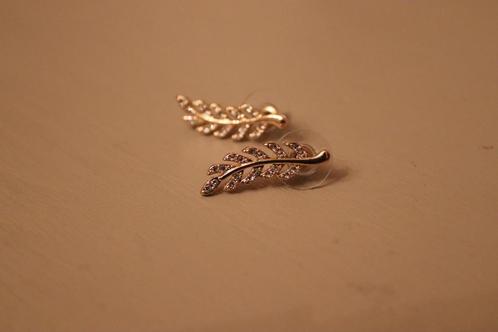Oorbellen veren (NIEUW), Sieraden, Tassen en Uiterlijk, Oorbellen, Nieuw, Knopjes of Stekers, Overige materialen, Goud, Ophalen of Verzenden