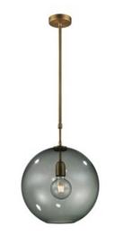 Glazen hanglamp, Huis en Inrichting, Ophalen, Zo goed als nieuw