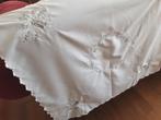 Kerst tafelkleedje topkleedje dekservet wit geborduurd, Ophalen of Verzenden, Zo goed als nieuw, Rechthoek, Binnen