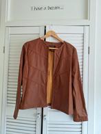 Fakeleather jasje Jola maat L, Bruin, Jola, Maat 42/44 (L), Ophalen of Verzenden