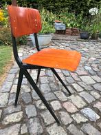 Vintage schoolstoel marko stoel design plywood, Huis en Inrichting, Stoelen, Ophalen, Gebruikt, Eén