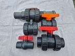 Vijver pomp pvc Afsluitkranen Kogelkranen - 5 stuks, Ophalen of Verzenden, Gebruikt, Vijverpomp