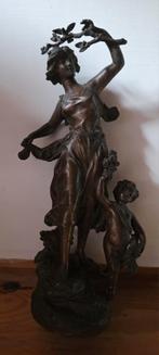 Bronzen sculptuur Jeune Paysanne, Ophalen of Verzenden