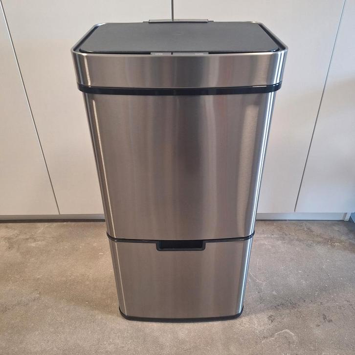 Sensor prullenbak - 72 liter, Huis en Inrichting, Woonaccessoires | Prullenbakken, Nieuw, Rvs, 75 cm of meer, 40 liter of meer