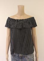Only zwart/wit gestreepte top maat 40, Maat 38/40 (M), Only, ., Zwart