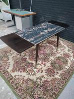 Seventies vintage (uitschuifbare) eettafel, Huis en Inrichting, Tafels | Eettafels, Ophalen, Zo goed als nieuw, Rechthoekig, 50 tot 100 cm