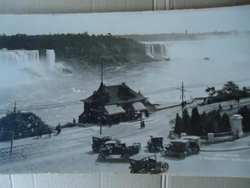 Oude panorama foto Niagara watervallen Amerika Canada 1900 beschikbaar voor biedingen