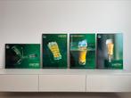 Zeer zomerse Heineken reclameborden, Verzamelen, Biermerken, Ophalen, Zo goed als nieuw, Reclamebord, Plaat of Schild, Heineken