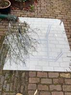 Salontafel geometrisch jaren 80 industrieel 100x100 cm., Ophalen, Gebruikt, 100 tot 150 cm, Vierkant