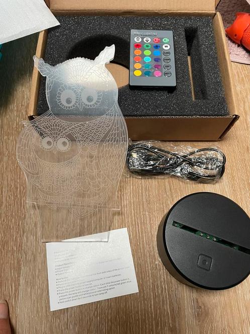Ledlampje uil, Huis en Inrichting, Lampen | Losse lampen, Nieuw, Led-lamp, Minder dan 30 watt, Overige fittingen, Ophalen of Verzenden