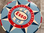 Esso Touring Service bord 50 cm, Verzamelen, Merken en Reclamevoorwerpen, Ophalen of Verzenden, Gebruikt, Reclamebord