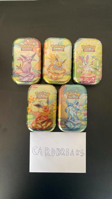 Pokémon Prismatic Evolutions Mini Tins beschikbaar voor biedingen