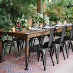 Tolix stoelen hout matt zwart horeca cafe bistro stoel  602, Huis en Inrichting, Zwart, Nieuw, Ophalen of Verzenden, Vijf, Zes of meer stoelen
