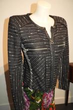 Isabel Marant jack deels leer biker look armlappen IGST S, Isabel Marant, Verzenden, Zwart, Maat 36 (S)