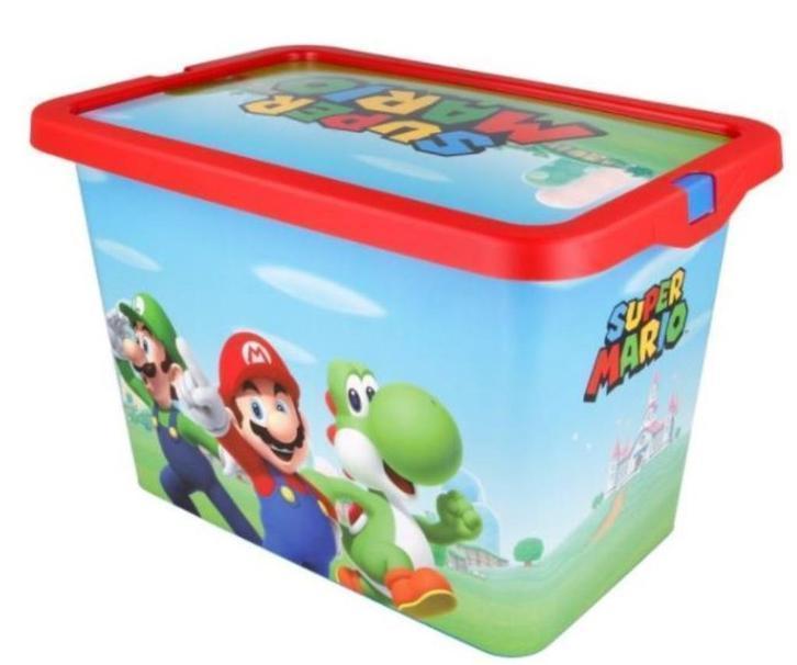 Super Mario Opbergbox - 7 Liter - 13 Liter - 23 Liter, Kinderen en Baby's, Kinderkamer | Inrichting en Decoratie, Nieuw, Overige typen