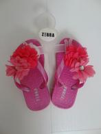 Nieuwe zebra slippers girls bloemen pink maat 23, Meisje, Schoenen, Nieuw, Ophalen of Verzenden