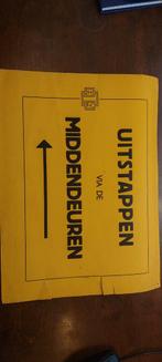 Oud HTM Bordje, Ophalen of Verzenden, Gebruikt, Trein, Overige typen