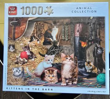 Puzzel Kittens in the barn. NIEUW in folie beschikbaar voor biedingen